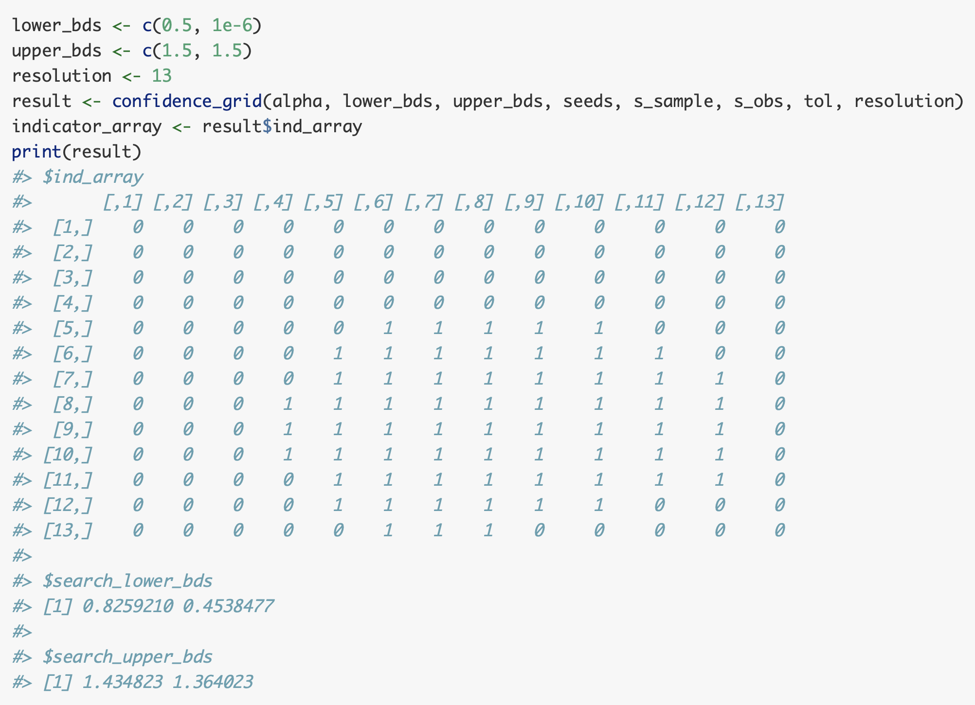 indicator array